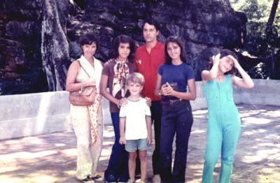 Orestes Polverelli com família na Floresta da Tijuca