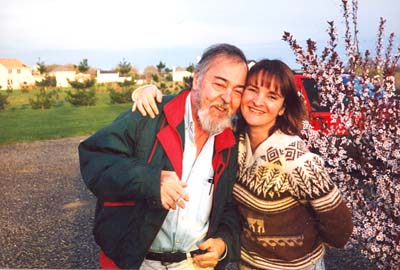 Orestes Polverelli com a filha Lucia em New Jersey em 1997.